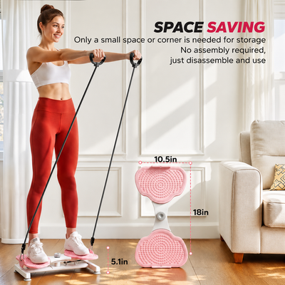 MERACH Slim Waist Twister Ab Toner, 300 lbs Capacity