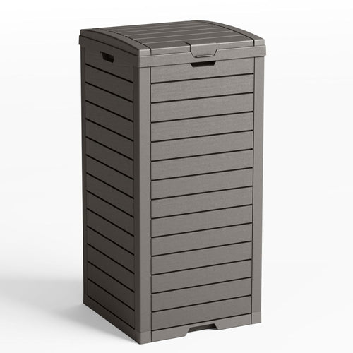 Sanovia™ 39-Gallon Patio Trash Can with Lid - Black - Single
