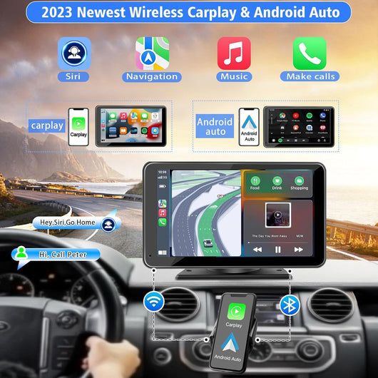 7" HD CarPlay & Android Auto Touch Screen with Backup Camera
