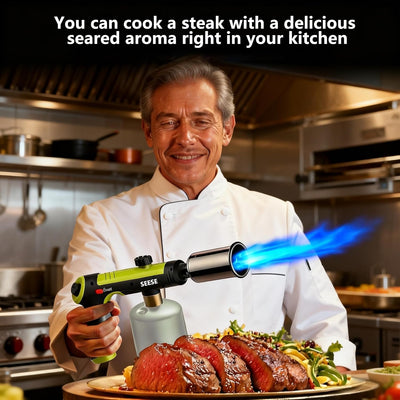 SEESE Adjustable Cooking Torch for Kitchen & BBQ