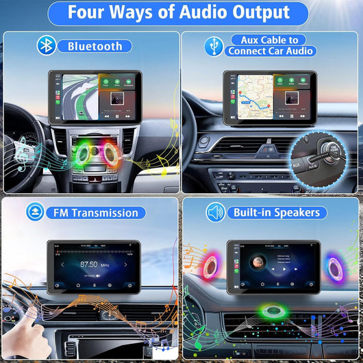 7" HD CarPlay & Android Auto Touch Screen with Backup Camera