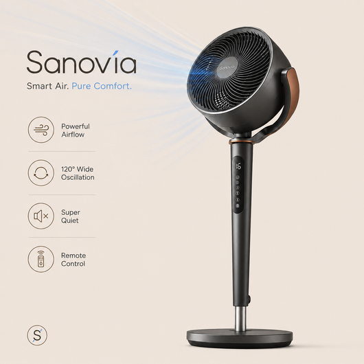 Sanovia™ Quiet Pedestal Fan