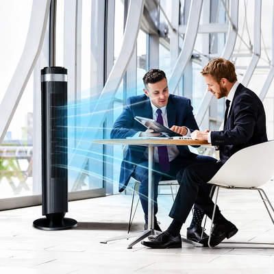 Quiet Bladeless Tower Fan for Bedroom & Office
