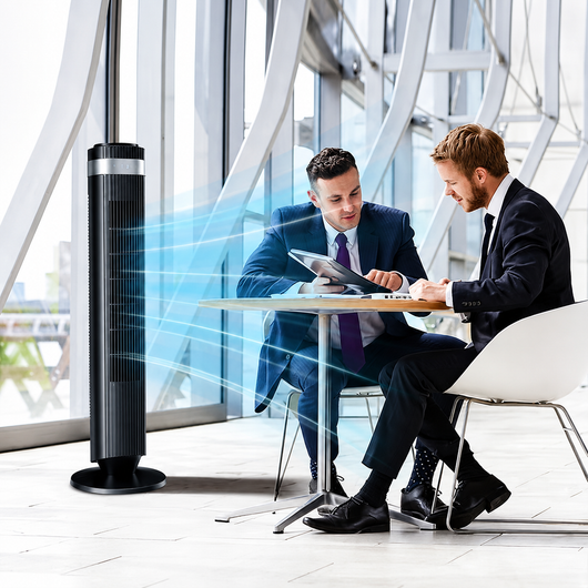Quiet Bladeless Tower Fan for Bedroom & Office